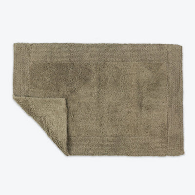 Allure Bath Fashions Elegance Reversible Heavyweight Bath Mat - Mocha - image 1