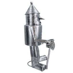 AB Tools Tin Man Garden Ornament 41Cm Lawn Art Sculpture Statue Yard Home Decor - thumbnail 5