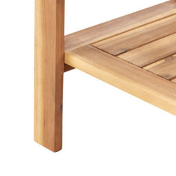 Wyld And Coco Arborlux Garden Serving Cart 47 X 90 Cm Acacia 2-Tier Wheeled Trolley - thumbnail 9