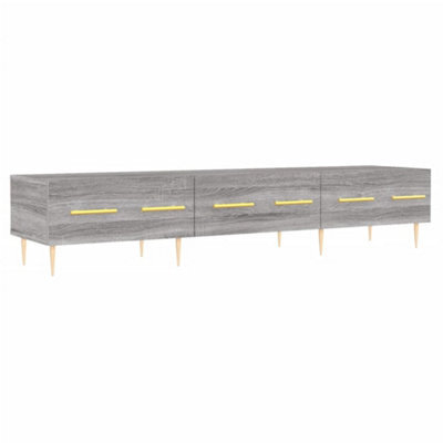Berkfield Sturdy Tv Cabinet Grey Sonoma 150X36X30 Cm Engineered Wood - image 1