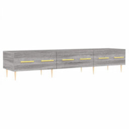 Berkfield Sturdy Tv Cabinet Grey Sonoma 150X36X30 Cm Engineered Wood - thumbnail 1