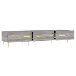 Berkfield Sturdy Tv Cabinet Grey Sonoma 150X36X30 Cm Engineered Wood - thumbnail 6