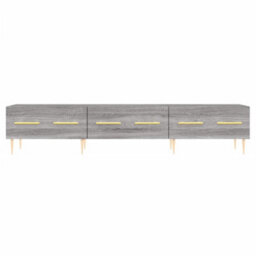 Berkfield Sturdy Tv Cabinet Grey Sonoma 150X36X30 Cm Engineered Wood - thumbnail 5