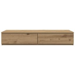 Berkfield Bed Drawers In Artisan Oak - 75X36.5X16.5 Cm - Made From Engineered Wood - thumbnail 6