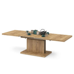 Heze Furniture Astrid 70 - 2 In 1 Extending Coffee / Dining Table - Gold Craft Oak - thumbnail 8