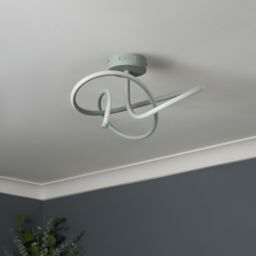 Inlight Veton Swirl Matt Acrylic & Aluminium Light Taupe Led Ceiling Light - thumbnail 8