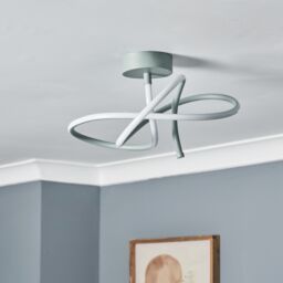 Inlight Veton Swirl Matt Acrylic & Aluminium Light Taupe Led Ceiling Light - thumbnail 5