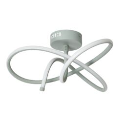 Inlight Veton Swirl Matt Acrylic & Aluminium Light Taupe Led Ceiling Light - thumbnail 3
