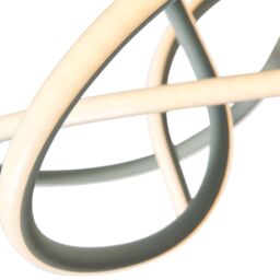 Inlight Veton Swirl Matt Acrylic & Aluminium Light Taupe Led Ceiling Light - thumbnail 4
