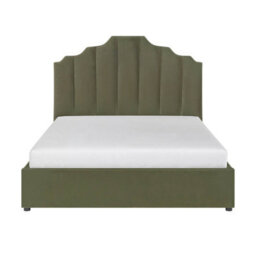 Flair Margot Ottoman Bed Khaki Green Velvet Kingsize - thumbnail 5
