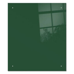 70 X 90Cm Dark Green Glass Kitchen Splashback Splatter Screen Pre Drilled Holes Wall Hanging Fixings Included - thumbnail 2