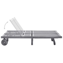 Walplus 2-Person Sun Lounger Solid Acacia Wood - thumbnail 5