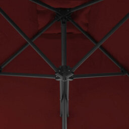 Walplus Garden Parasol With Steel Pole Bordeaux Red 300X230 Cm - thumbnail 6