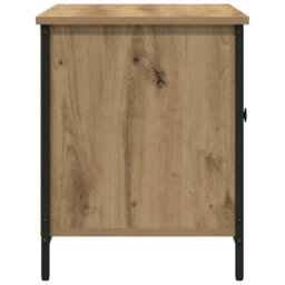 Berkfield Modern Tv Cabinet Artisan Oak 80X40X50 Cm Engineered Wood And Steel - thumbnail 7