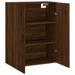 Berkfield Wall Mounted Cabinet Brown Oak 69.5X34X90 Cm - thumbnail 6