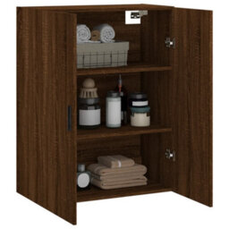 Berkfield Wall Mounted Cabinet Brown Oak 69.5X34X90 Cm - thumbnail 5