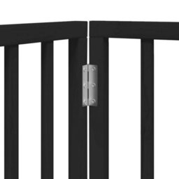 Walplus Black Dog Gate Foldable 2 Panels 160 Cm Poplar Wood - thumbnail 8