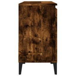 Berkfield Bathroom Cabinet Smoked Oak 65X33X60 Cm Engineered Wood - thumbnail 8