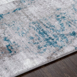 Livabliss Wanderlust-Abstract Grey Blue Ivory Modern Marble Living Dining Bedroom Rug 200 X 275 Cm Easy Care, Non Shedding - thumbnail 3