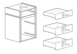 FurniComp LTD Furnicomp Luke 3 Drawer Bedside Table - Cashmere & Cadiz Oak - thumbnail 4