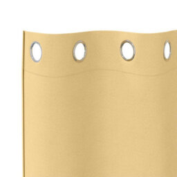 Berkfield Curtains With Curtains 2 Pcs Beige 245 X 140 Cm Polyester - thumbnail 4