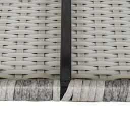 Outsunny Rattan Corner Sofa Garden Rattan Furniture Single Sofa Chair Light Grey - thumbnail 8