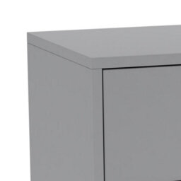 Urbn-Living Urbnliving 80Cm Height Grey Wooden Free Standing Cabinet Hallway Console Living Room Shelves Drawer Storage - thumbnail 4