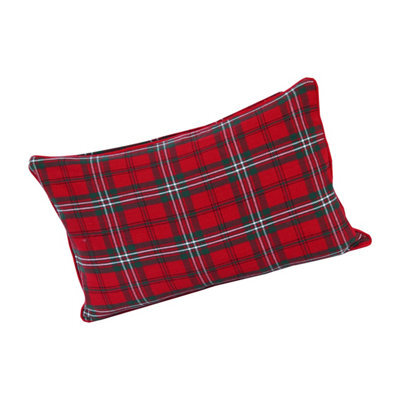 Homescapes Cotton Edward Tartan Cushion Cover, 30 X 50 Cm