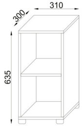 Vcm Bathroom Furniture Cabinetrank Bathroom Shelf Benos-2 - thumbnail 4
