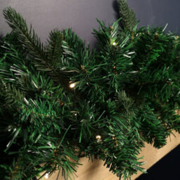 Samuel Alexander 1.8M Plain Pre Lit Christmas Garland With 50 Warm White Led Lights An 164 Tips - thumbnail 9