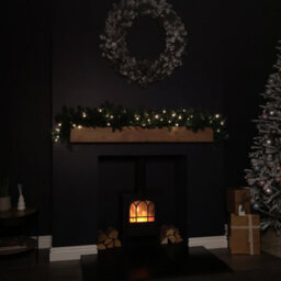 Samuel Alexander 1.8M Plain Pre Lit Christmas Garland With 50 Warm White Led Lights An 164 Tips - thumbnail 3