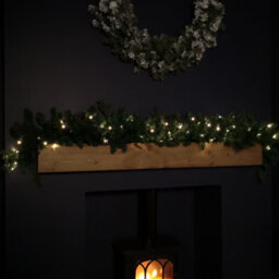 Samuel Alexander 1.8M Plain Pre Lit Christmas Garland With 50 Warm White Led Lights An 164 Tips - thumbnail 2