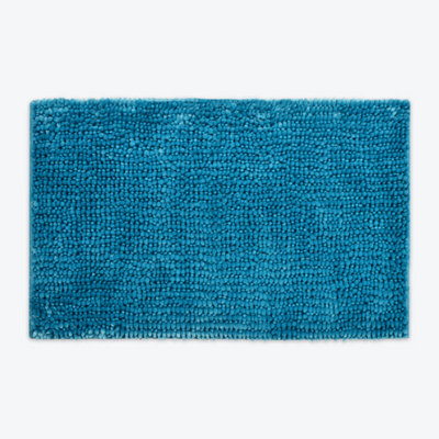 Allure Bath Fashions Velvet Chenille Bobble Bath Mat Non-Slip - Turquoise - image 1