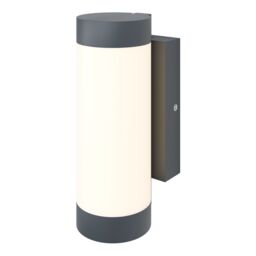 GoodHome Callisto Fixed Matt Dark Grey Mains-Powered Integrated Led Outdoor Contemporary Wall Light 900Lm (Dia)7.6Cm - thumbnail 3