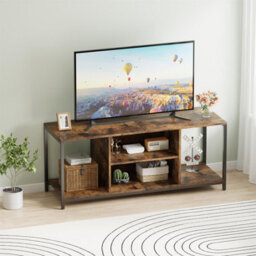 "Avc Designs Tv Stand Tv Console Storage Cabinet Rustic Brown For Living Room Up To 60"" Tv With Storage Shelf (120L Cm)" - thumbnail 2
