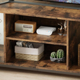 "Avc Designs Tv Stand Tv Console Storage Cabinet Rustic Brown For Living Room Up To 60"" Tv With Storage Shelf (120L Cm)" - thumbnail 7