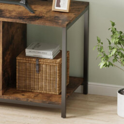 "Avc Designs Tv Stand Tv Console Storage Cabinet Rustic Brown For Living Room Up To 60"" Tv With Storage Shelf (120L Cm)" - thumbnail 6