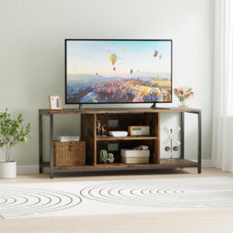 "Avc Designs Tv Stand Tv Console Storage Cabinet Rustic Brown For Living Room Up To 60"" Tv With Storage Shelf (120L Cm)" - thumbnail 5