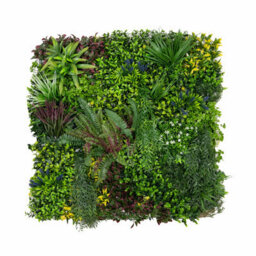 MonsterShop 3Pcs Artificial Plant Wall Panel 100 X 100Cm Cassia Living Foliage Green Tiles Indoor Outdoor Weather & Uv Resistant - thumbnail 3