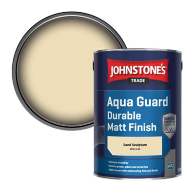 Johnstone's Trade Wood & Metal Aqua Guard Durable Matt Paint Sand Sculpture (Ppg12-05) 5L - image 1
