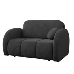 Viva Comfy Ii Graphite 2 Seater Sofa Bed With Storage Foam Mattress And Metal Legs 132X103X85Cm - thumbnail 2