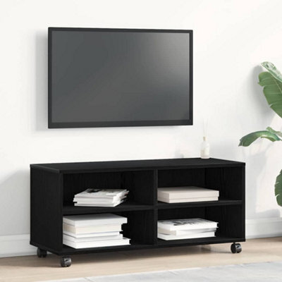 Walplus Tv Cabinet Black 90 X 35 X 35 Cm Engineered Wood - image 1