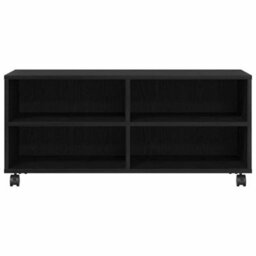 Walplus Tv Cabinet Black 90 X 35 X 35 Cm Engineered Wood - thumbnail 5
