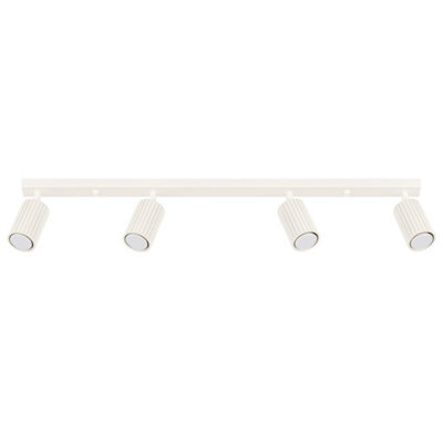 Sollux Lighting Karbon Aluminum Beige 4 Lights Minimalist Ceiling Light - image 1