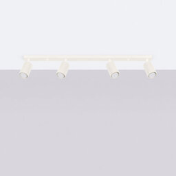 Sollux Lighting Karbon Aluminum Beige 4 Lights Minimalist Ceiling Light - thumbnail 2