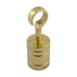 Ropeservices Uk 4 X 28mm Polished Brass Decking Rope Hook Fittings Fixings Barrier Set - thumbnail 3