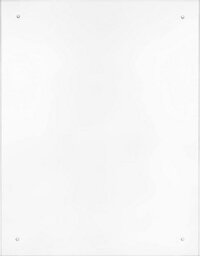 70 X 90Cm Clear Glass Kitchen Splashback Splatter Screen Pre Drilled Holes Wall Hanging Fixings Included - thumbnail 5