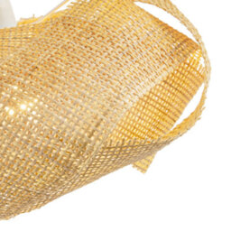 Happy Homewares Modern Designer Natural Brown Woven Rattan Pendant Lighting Shade - thumbnail 4