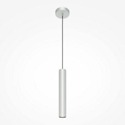 Luminosa Lighting Luminosa Pro Focus Modern Slim Pendant Ceiling Light Silver 1Xgu10 Grey Shade - thumbnail 1