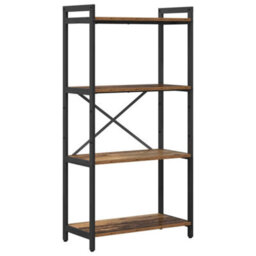 Berkfield Modern Bookcase Old Wood 60 X 30 X 118 Cm Engineered Wood - thumbnail 1